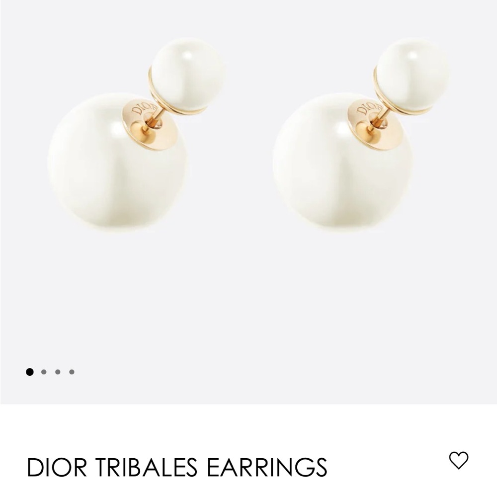 Dior Tribal Pearl Earrings